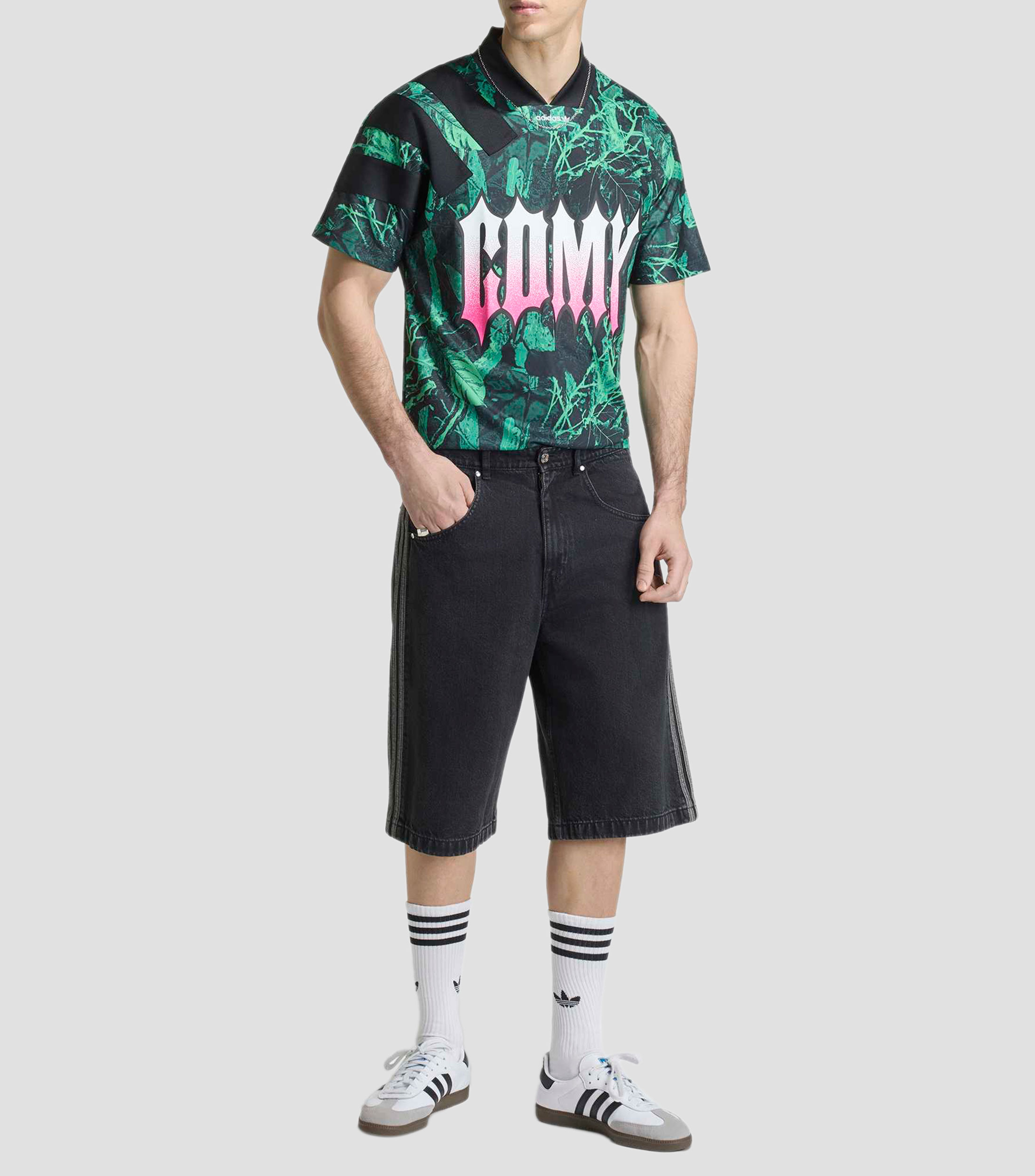 Jersey cuello redondo manga larga CDMX estampada Hombre